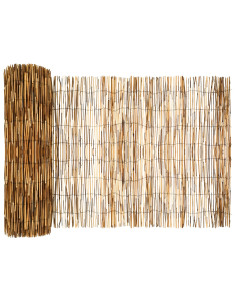 Recinzione per Giardino Carbonizzato 1000 x 80 cm Giunco 2