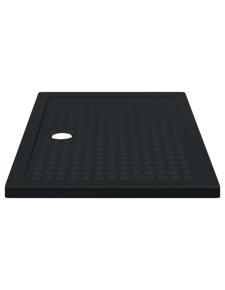 Vassoio base doccia con punti Nero 120 x 80 x 4 cm ABS