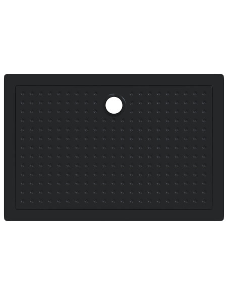 Vassoio base doccia con punti Nero 120 x 80 x 4 cm ABS