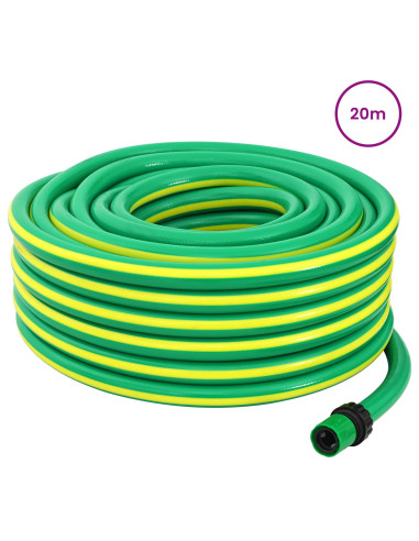 Tubo da Giardino 5-Ply Verde e Giallo 3 / 4'' 20 m PVC