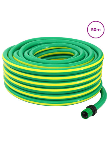 Tubo da Giardino 5-Ply Verde e Giallo 3 / 4'' 50 m PVC