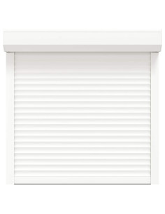 Persiana a rullo Bianco 100 x 100 cm Alluminio e poliuretano