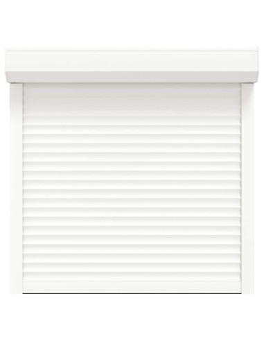 Persiana a rullo Bianco 100 x 100 cm Alluminio e poliuretano