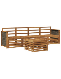 Set di divani da esterno 5 pcs Naturale