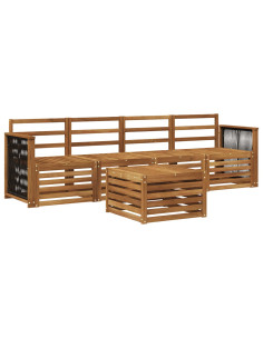Set di divani da esterno 5 pcs Naturale