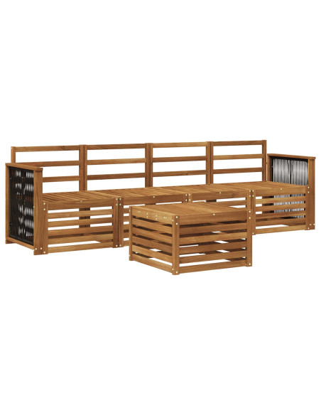Set di divani da esterno 5 pcs Naturale