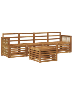 Set di divani da esterno 5 pcs Naturale