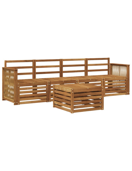 Set di divani da esterno 5 pcs Naturale