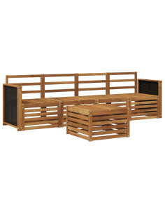 Set di divani da esterno 5 pcs Naturale
