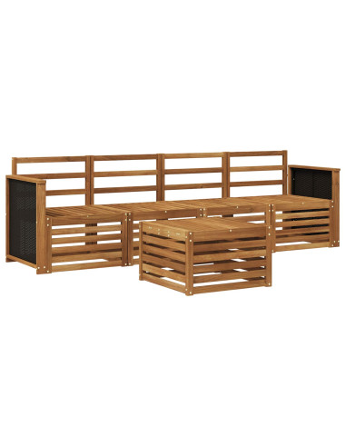 Set di divani da esterno 5 pcs Naturale