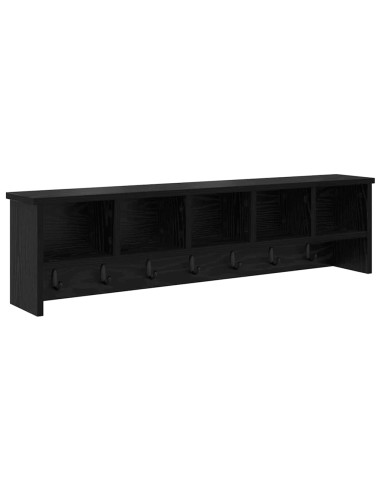 Appendiabiti a muro Rovere nero 100 x 16 x 26 cm