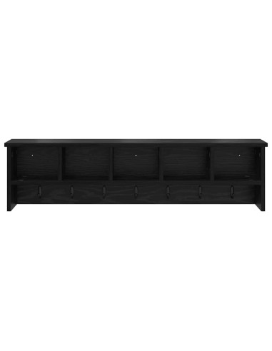 Appendiabiti a muro Rovere nero 100 x 16 x 26 cm