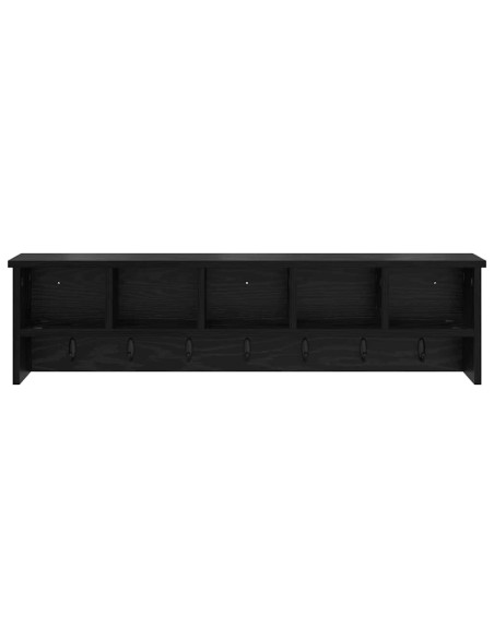 Appendiabiti a muro Rovere nero 100 x 16 x 26 cm