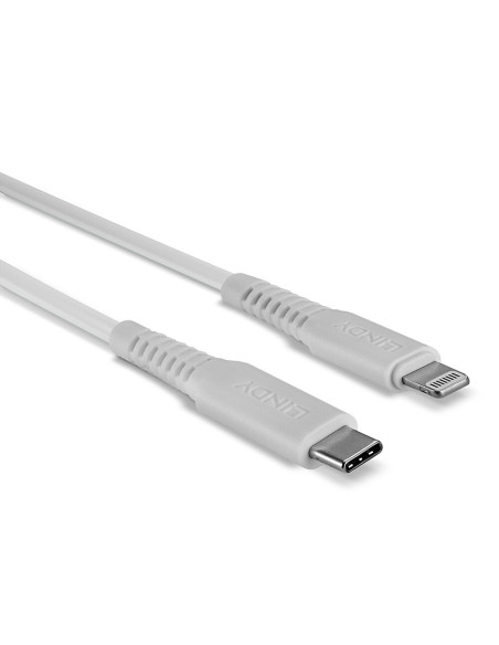Lindy 31315 cavo Lightning 0,5 m Bianco