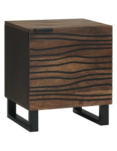 Armadio da Notte Noce 40 x 33 x 46 cm Legno massello di acacia