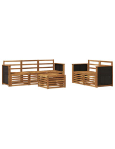 Set divani 6 pcs Legno di Acacia Massello