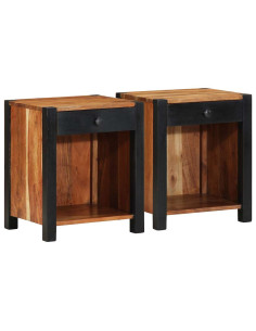 Armadio da Notte 2 pcs Marrone 40 x 35 x 50 cm