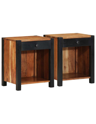 Armadio da Notte 2 pcs Marrone 40 x 35 x 50 cm