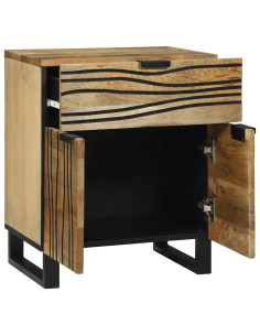 Armadio da Notte con cassetto Marrone 50 x 33 x 60 cm 2