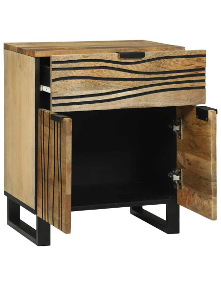 Armadio da Notte con cassetto Marrone 50 x 33 x 60 cm