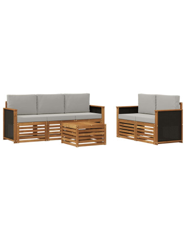 Set divani Legno di Acacia Massello