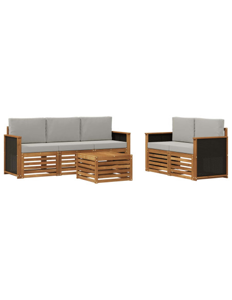 Set divani Legno di Acacia Massello