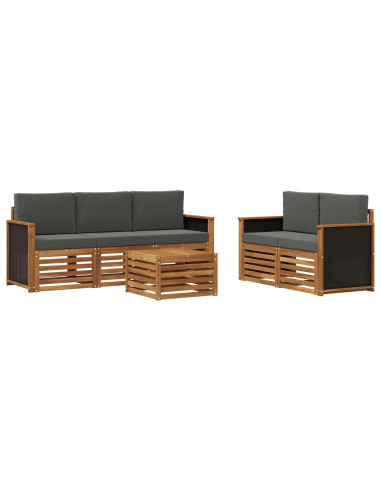 Set divani Legno di Acacia Massello
