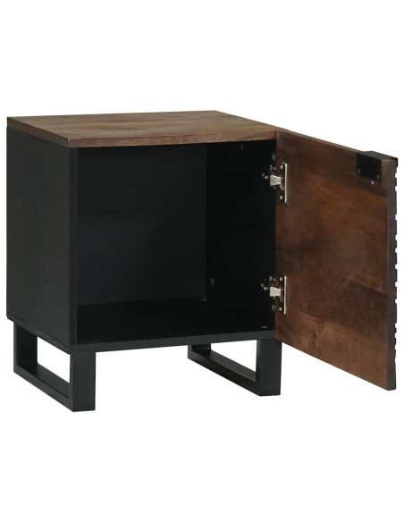 Armadio da Notte Noce 40 x 33 x 46 cm Legno massello di acacia