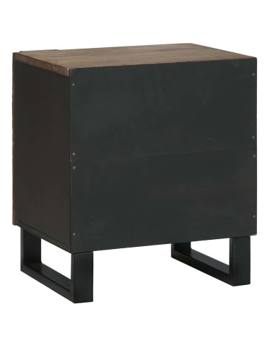 Armadio da Notte Noce 40 x 33 x 46 cm Legno massello di acacia