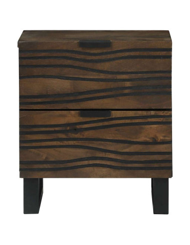 Armadio da Notte con cassetto 2 pcs Noce 40 x 33 x 46 cm