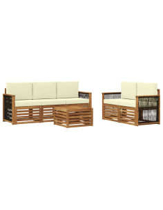 Set divani Legno di Acacia Massello