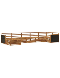 Set di divani da esterno 7 pcs Naturale 2