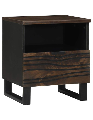 Armadio da Notte con cassetto 2 pcs Noce 40 x 33 x 46 cm