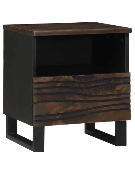 Armadio da Notte con cassetto 2 pcs Noce 40 x 33 x 46 cm