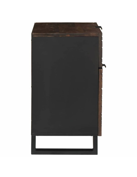 Armadio da Notte Noce 50 x 33 x 60 cm Legno massello di acacia