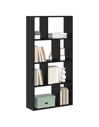 Armadio per Libri Rovere Nero 70 x 20 x 102.5 cm