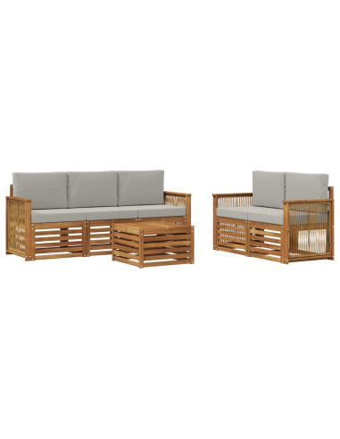 Set divani Legno di Acacia Massello