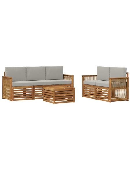 Set divani Legno di Acacia Massello