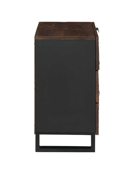Armadio da Notte Noce 50 x 33 x 62 cm Legno massello di acacia