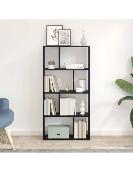 Armadio per Libri Rovere Nero 70 x 20 x 102.5 cm