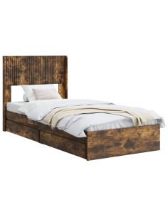Struttura del letto con stoccaggio e testata 3 pcs 2