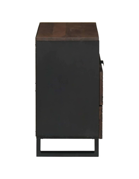 Armadio da Notte Noce 50 x 33 x 62 cm Legno massello di acacia