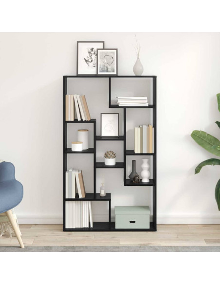 Armadio per Libri Rovere Nero 72 x 20 x 102,5 cm