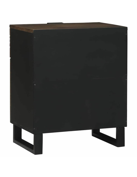 Armadio da Notte Noce 50 x 33 x 60 cm Legno massello di acacia