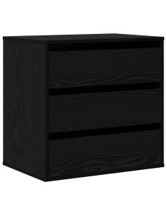 Mobile con Cassetti Nero 60 x 41 x 58 cm Legno multistrato 2