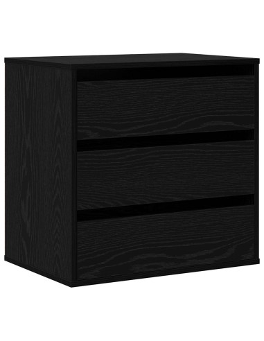 Mobile con Cassetti Nero 60 x 41 x 58 cm Legno multistrato