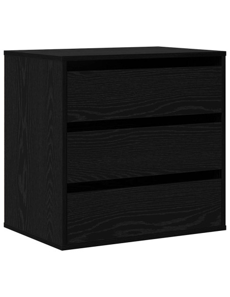 Mobile con Cassetti Nero 60 x 41 x 58 cm Legno multistrato
