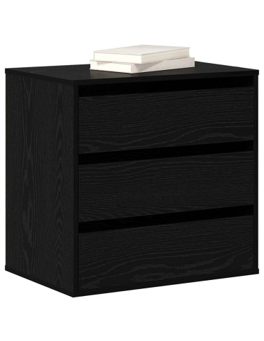Mobile con Cassetti Nero 60 x 41 x 58 cm Legno multistrato