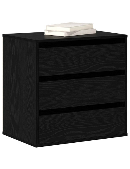 Mobile con Cassetti Nero 60 x 41 x 58 cm Legno multistrato