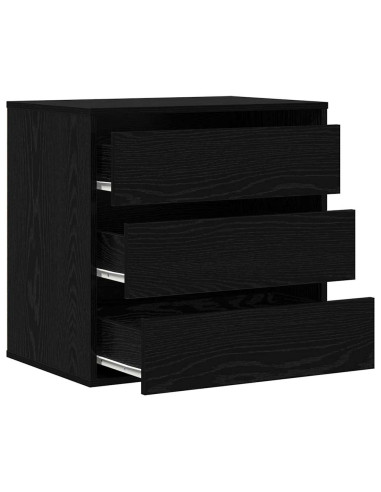 Mobile con Cassetti Nero 60 x 41 x 58 cm Legno multistrato